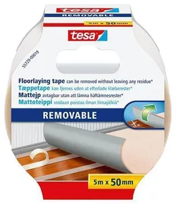 Kétoldalas padlószalag Removable 55729 nyom nélkül eltávolítható, 50 mm x 5 m, TESA